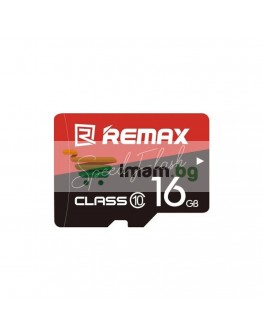 Карта памет Remax Speed Flash, Micro SD, 16GB, Class 10, UHS-1, Червен - 62057