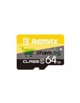 Карта памет Remax Speed Flash, Micro SD, 64GB, Class 10, UHS-3, Жълт - 62059