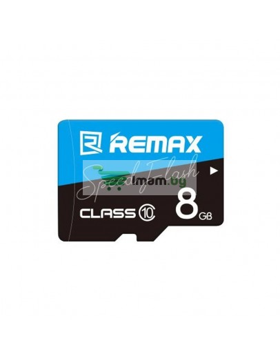 Карта памет Remax Speed Flash, Micro SD, 8GB, Class 10, Син - 62056