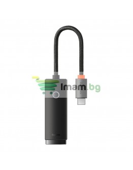 Мрежов адаптер Baseus Lite, Type-C към RJ45, 1000Mbps, Черен - 40387