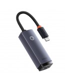 Мрежов адаптер Baseus Lite, Type-C към RJ45, 100Mbps, Сив - 40391