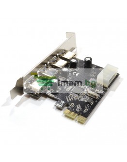 Платка PCI-E към USB 3.0 4 port, No Brand -17472