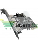 Платка PCI-E към USB 3.0 4 port, No Brand -17472