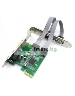 Платка PCI-E към 4 Serial port No Brand -17473