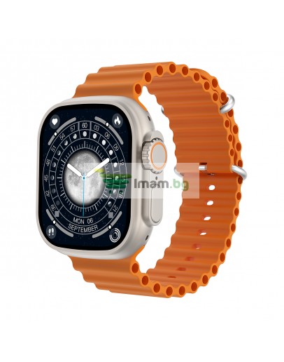 Смарт часовник WiWu SW01 Ultra, Златист - 73085