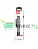 Селфи стик Earldom ET-ZP16, Bluetooth, 67см, Черен - 40231