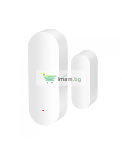 Смарт сензор No brand PST-WD002, За врата/прозорец, Wi-Fi, Tuya Smart, Бял - 91001