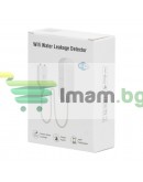 Смарт сензор No brand PST-WW002, За алармиране при наводнение, Wi-Fi, Tuya Smart, Бял - 91005