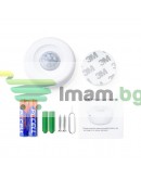 Смарт сензор No brand PST-HW400B, За движение, PIR, 360 градуса, Wi-Fi, Tuya Smart, Бял - 91004