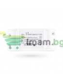 Смарт превключвател No brand PST-WF-S1, 1 канал, 220V, 10A, Wi-Fi, Tuya Smart, Бял - 91019
