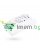 Смарт превключвател No brand PST-WF-S1, 1 канал, 220V, 10A, Wi-Fi, Tuya Smart, Бял - 91019