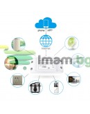 Смарт превключвател No brand PST-WF-S1, 1 канал, 220V, 10A, Wi-Fi, Tuya Smart, Бял - 91019