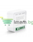 Смарт превключвател No brand PST-AP-SMT, 1 канал, 220V, 16A, Wi-Fi, Tuya Smart, Бял - 91021