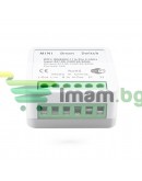 Смарт превключвател No brand PST-AP-SMT, 1 канал, 220V, 16A, Wi-Fi, Tuya Smart, Бял - 91021