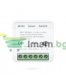Смарт превключвател No brand PST-AP-SMT, 1 канал, 220V, 16A, Wi-Fi, Tuya Smart, Бял - 91021