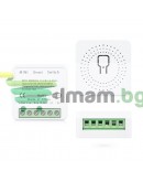 Смарт превключвател No brand PST-AP-SMT, 1 канал, 220V, 16A, Wi-Fi, Tuya Smart, Бял - 91021