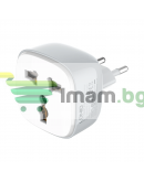 Смарт контакт LDNIO SCW1050, 220V, 10A, Wi-Fi, Tuya Smart, Бял - 40297