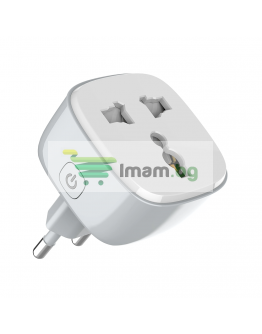 Смарт контакт LDNIO SCW1050, 220V, 10A, Wi-Fi, Tuya Smart, Бял - 40297