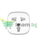 Смарт контакт LDNIO SCW1050, 220V, 10A, Wi-Fi, Tuya Smart, Бял - 40297