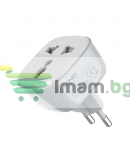Смарт контакт LDNIO SCW1050, 220V, 10A, Wi-Fi, Tuya Smart, Бял - 40297
