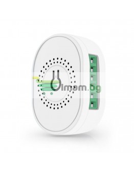 Смарт превключвател No brand PST-TMW02, 2 канала, 220V, 16A, Wi-Fi, Tuya Smart, Бял - 91022