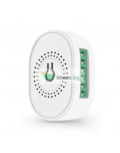 Смарт превключвател No brand PST-TMW02, 2 канала, 220V, 16A, Wi-Fi, Tuya Smart, Бял - 91022