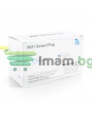 Смарт контакт No brand PST-LSPA2, 2xUSB F, 220V, 10A, Wi-Fi, Tuya Smart, Бял - 91018