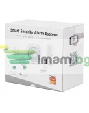 Смарт алармена система No brand PST-H3, 5в1, Wi-Fi, Tuya Smart, Бял - 91011