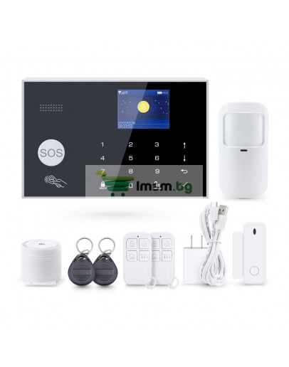 Смарт алармена система No brand PST-G30, 8в1, GSM, Wi-Fi, Tuya Smart, Бял - 91014