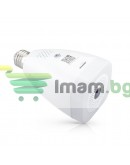 Смарт охранителна камера No brand PST-F30A-3MP, 3.0Mp, Fisheye, За фасунга E27, Wi-Fi, Tuya Smart, Бял - 91030