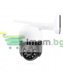 Смарт охранителна камера No brand PST-C18B-3MP, 3.0Mp, PTZ, Външен монтаж, Wi-Fi, Tuya Smart, Бял - 91027