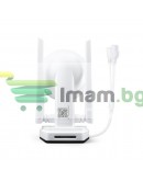 Смарт охранителна камера No brand PST-C18B-3MP, 3.0Mp, PTZ, Външен монтаж, Wi-Fi, Tuya Smart, Бял - 91027