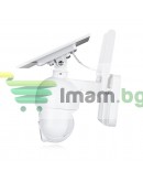 Смарт охранителна камера No brand PST-S20-WiFi, 2.0Mp, PTZ, Соларен панел, Външен монтаж, Wi-Fi, Tuya Smart, Бял - 91033