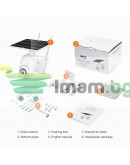 Смарт охранителна камера No brand PST-S20-WiFi, 2.0Mp, PTZ, Соларен панел, Външен монтаж, Wi-Fi, Tuya Smart, Бял - 91033