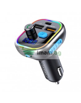 FM Трансмитер Earldom ET-M61, Bluetooth, USB, PD, QC3.0