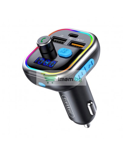 FM Трансмитер Earldom ET-M61, Bluetooth, USB, PD, QC3.0