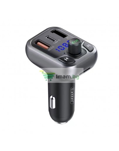 FM Трансмитер Earldom ET-M63, Bluetooth, USB, PD, QC3.0