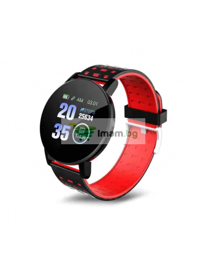 Смарт часовник No brand 119 Plus, 44mm, Bluetooth, IP67