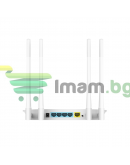 Безжичен рутер LB LINK BL-W1210M, 1200Mbps, Dual-Band, 4 антени, Бял - 19050
