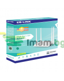 Безжичен рутер LB LINK BL-WR450H, 300Mbps, 4 антени, Бял - 19053