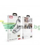 Кабел Earldom ET-W34, Type-C - HDMI 4K, 2м., Черен - 40374
