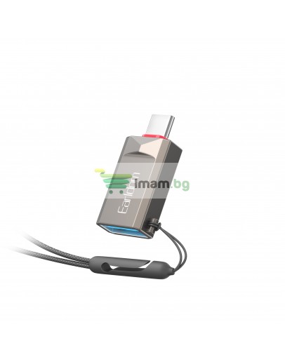 Преходник Earldom ET-OT88C, USB3.0 към Type-C, OTG, Сив - 40360