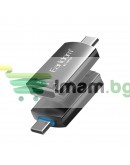 Преходник Earldom ET-W19 HDMI (F) към Type-C, HD 4K, Сив - 40376