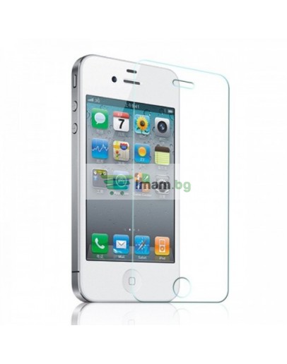 Стъклен протектор No brand, за iPhone 4/4S, 0.3 mm, Прозрачен - 52025