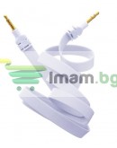 Аудио кабел DeTech 3.5mm М/М, Flat, 1m -18235