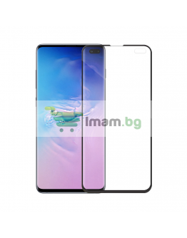 Стъклен протектор Mocoson Nano Flexible, за Samsung Galaxy S10 Plus, 5D, 0.3 mm, Черен - 52542