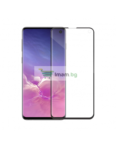 Стъклен протектор Mocoson Nano Flexible, за Samsung Galaxy S10, 5D, 0.3 mm, Черен - 52541