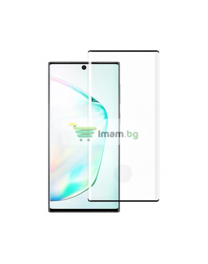 Стъклен протектор за целия екран No brand, За Samsung Galaxy Note 10, 3D, 0.3mm, Черен - 52556
