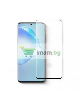 Стъклен протектор за целия екран No brand, За Samsung Galaxy S20, 3D, 0.3mm, Черен - 52553