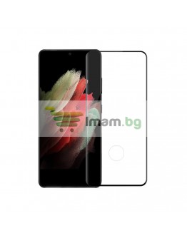 Стъклен протектор за целия екран No brand, За Samsung Galaxy S21 Plus, 3D, 0.3mm, Черен - 52655